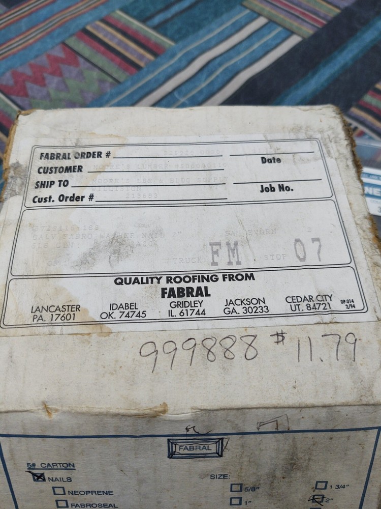Box Of Unused Nails