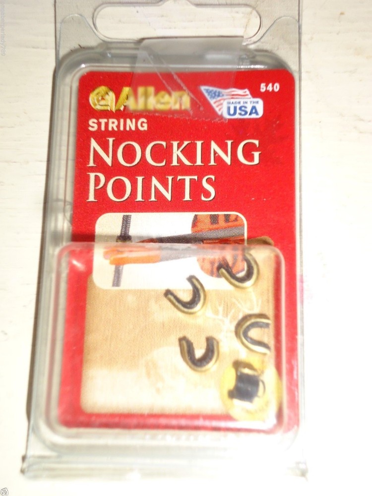 ALLEN CASES BOW STRING NOCKING POINTS NOTCH POINT 5 PACK COMPOUND BOW SHOOTING