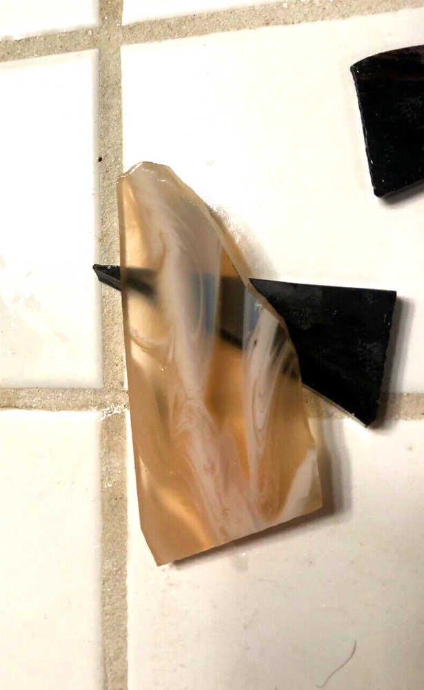 OBSIDIAN and slag glass Flint Knapping Primitive preforms great gem quality