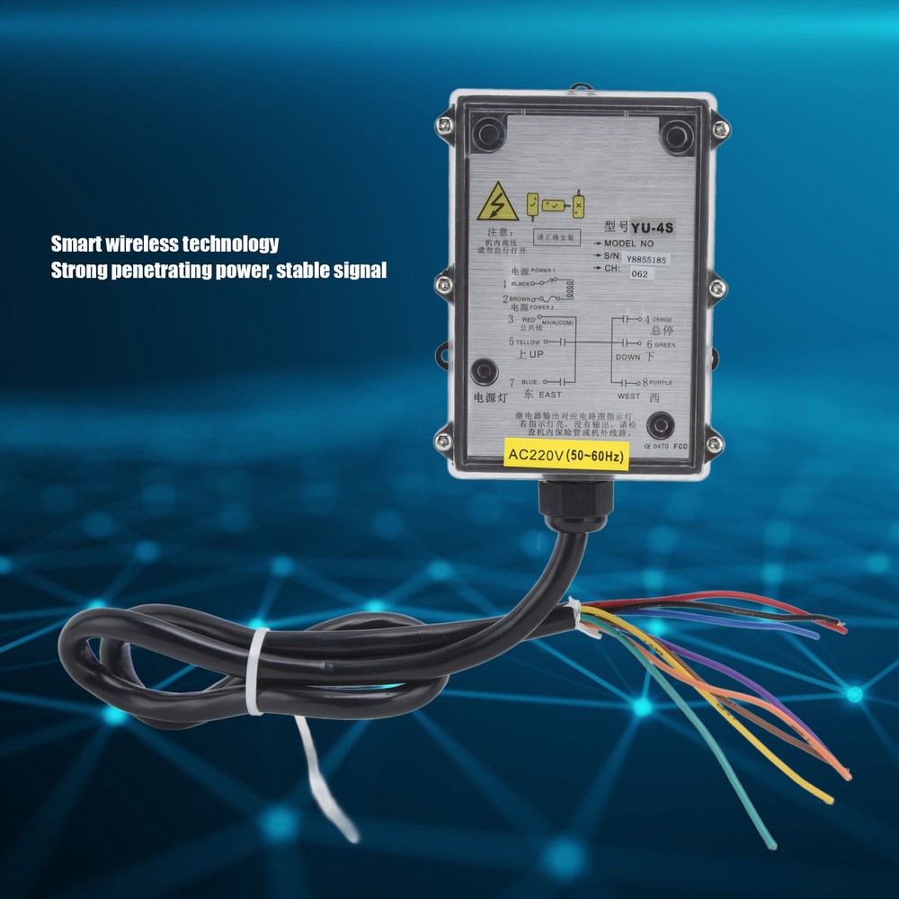 Industrial Remote Control Switch Transmitter Kit Single Handle For Electric
