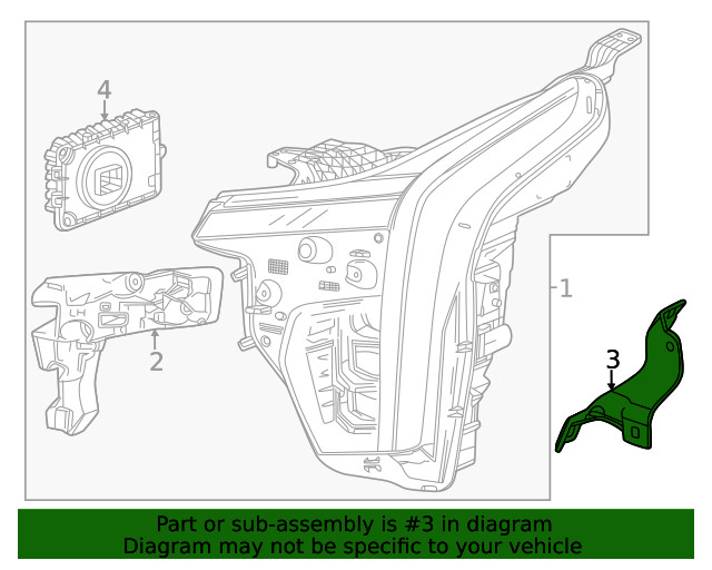 Genuine GM Rear Bracket 42828520