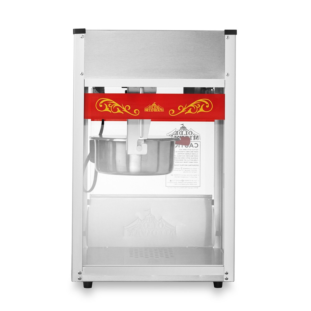 OPEN BOX - Commercial Popcorn Machine Maker Popper with 8-Ounce Kettle - Red