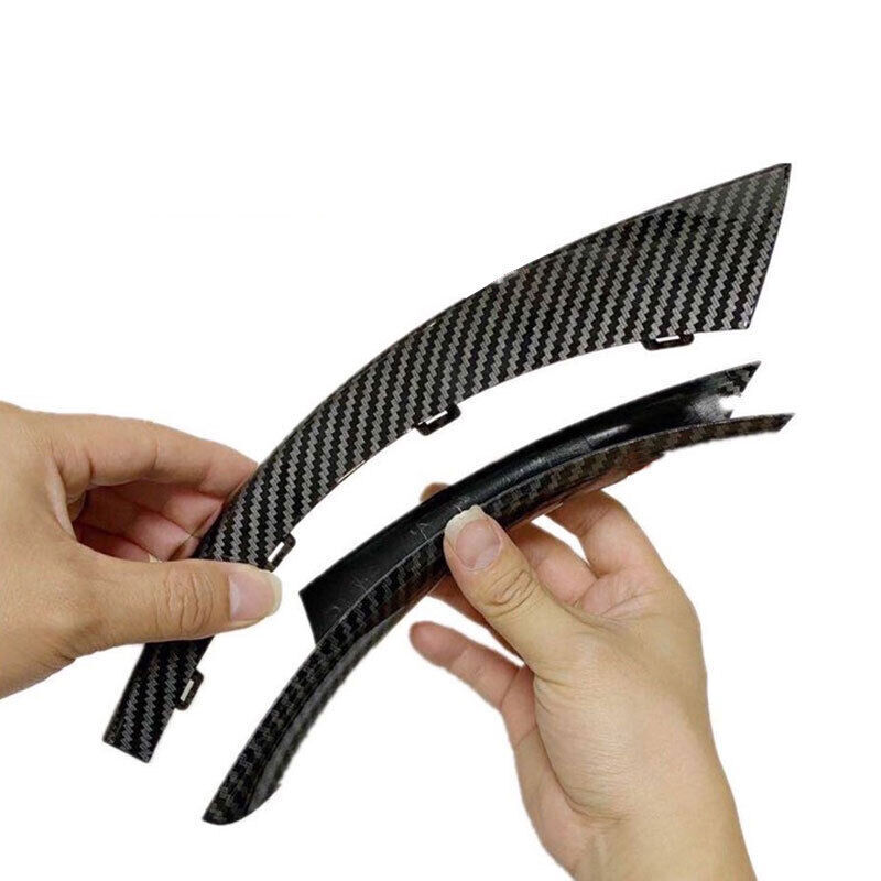 For BMW E90 328i Car Right Side Inner Door Panel Handle Pull Trim Cover Carbon