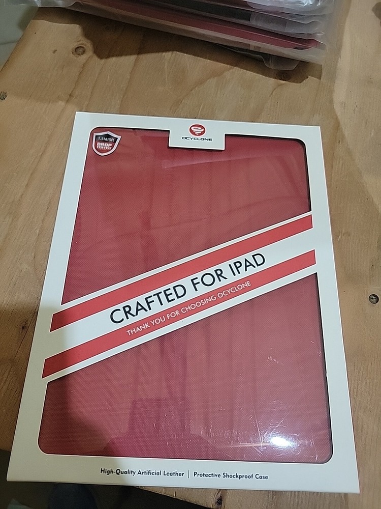 OCYCLONE iPad  Case 2020, Multi- Angle Stand, RED, 10.9 inch, NIB