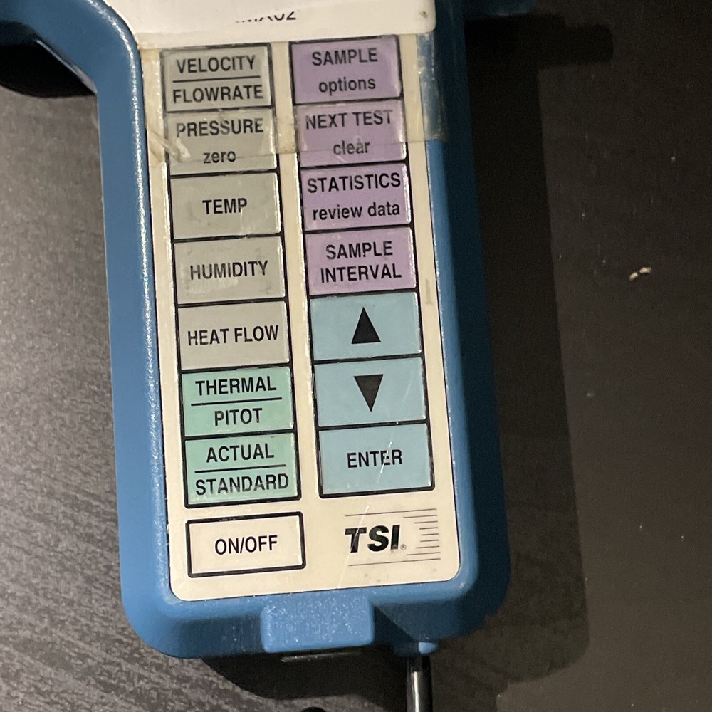 TSI VelociCALC Plus 8386A Multi-Parameter Temperature Velocity Meter Working