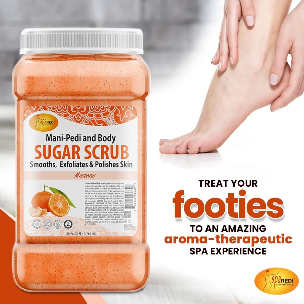 Spa Redi Sugar Body Scrub Mandarin 128 oz