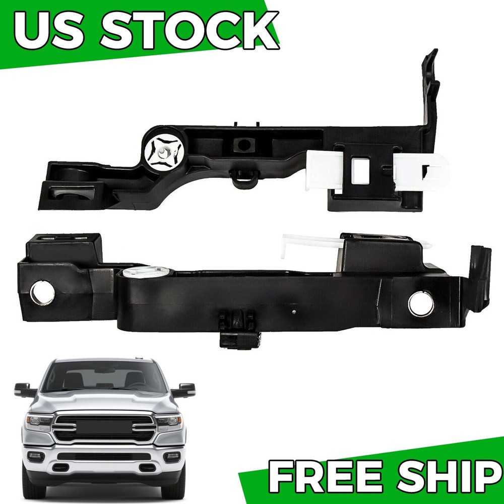 Pair Headlight Lamp Mounting Bracket Driver Passenger For 2009-2020 Dodge Ram
