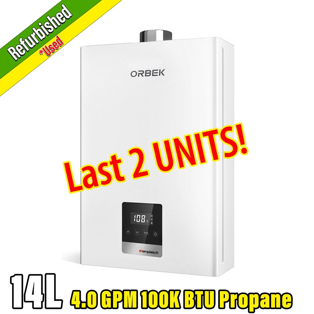 【90% NEW】Propane Tankless Water Heater LPG 4.3 GPM 100,000BTU Indoor On-demand
