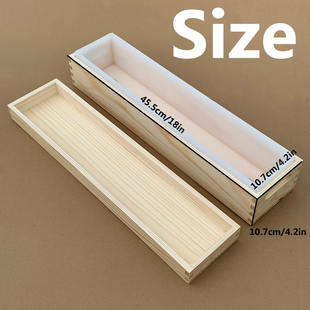 Rectangular soap Mold for soap Making Large Size - 2500ML 80OZ 5lb Large Rect...