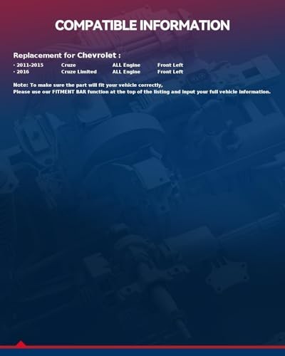 749-974 Front Left Driver Side Power Window Regulator Without 2011-2015 Cruze