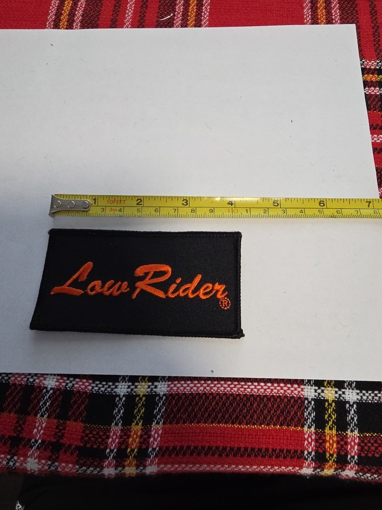 Harley Davidson low rider patch iron on sew on new