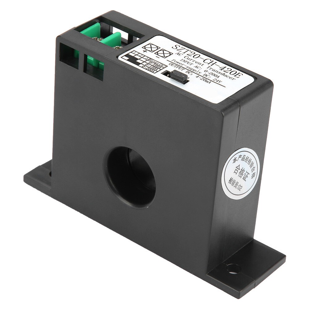 Current Transducer Transmitter Transformer Sensor AC Current Converter 0-200A