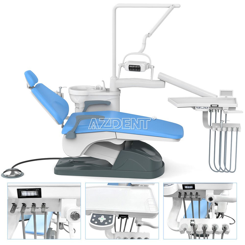 FDA Dental Unit Chair DC Motor Computer Controlled/Portable Unit Air Compressor