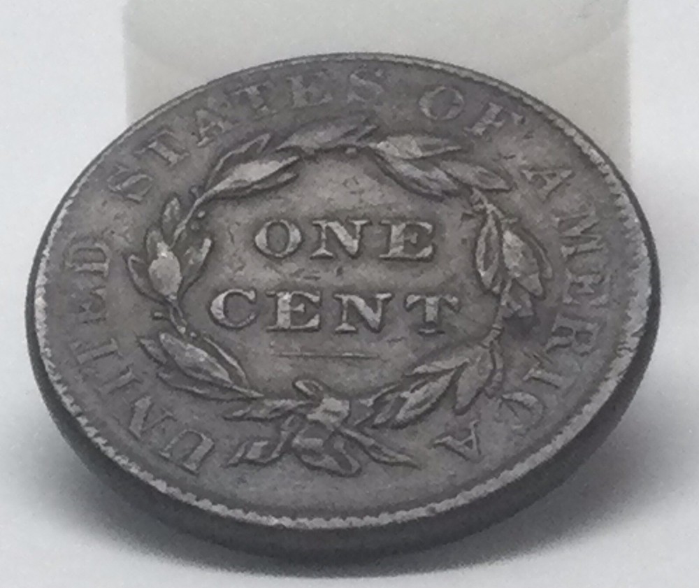 1837 Coronet Liberty Head Large Cent, Plain Cord- Medium Letters