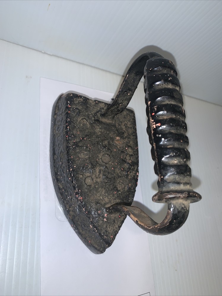 antique cast iron clothes iron