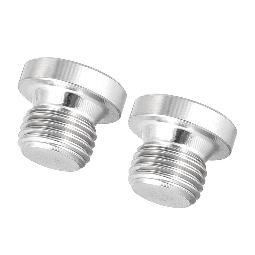 Countersunk Plug Hex Head Socket M10 x 1 Male Stainless Steel Pipe Fitting 2Pcs