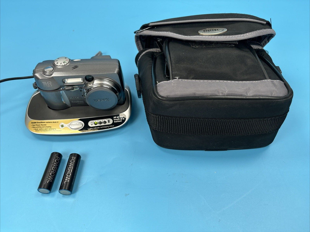 Kodak Easy Share DX4530 5.0MP Digital Camera With Charging Dock Tested Works