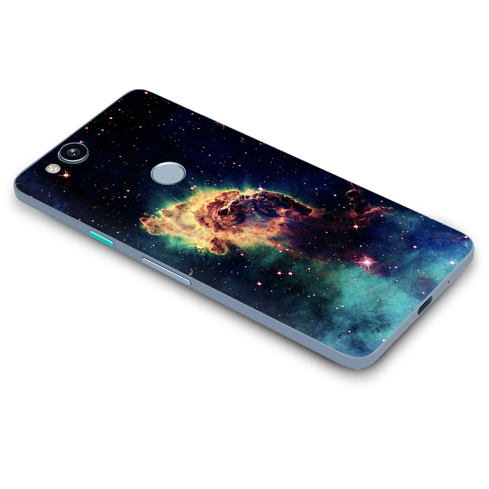 Google Pixel 2 Skins Decal Wrap Nebula 2 space galaxy