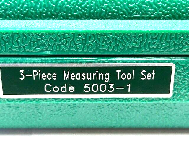 3 PIECE TOOL SET INCLUDES 6" CALIPER, 1" MICROMETER & 6" SCALE INSIZE 5003-1