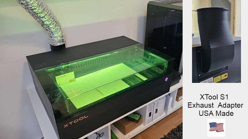 Xtool S1 Exhaust Port Adapter - USA Made