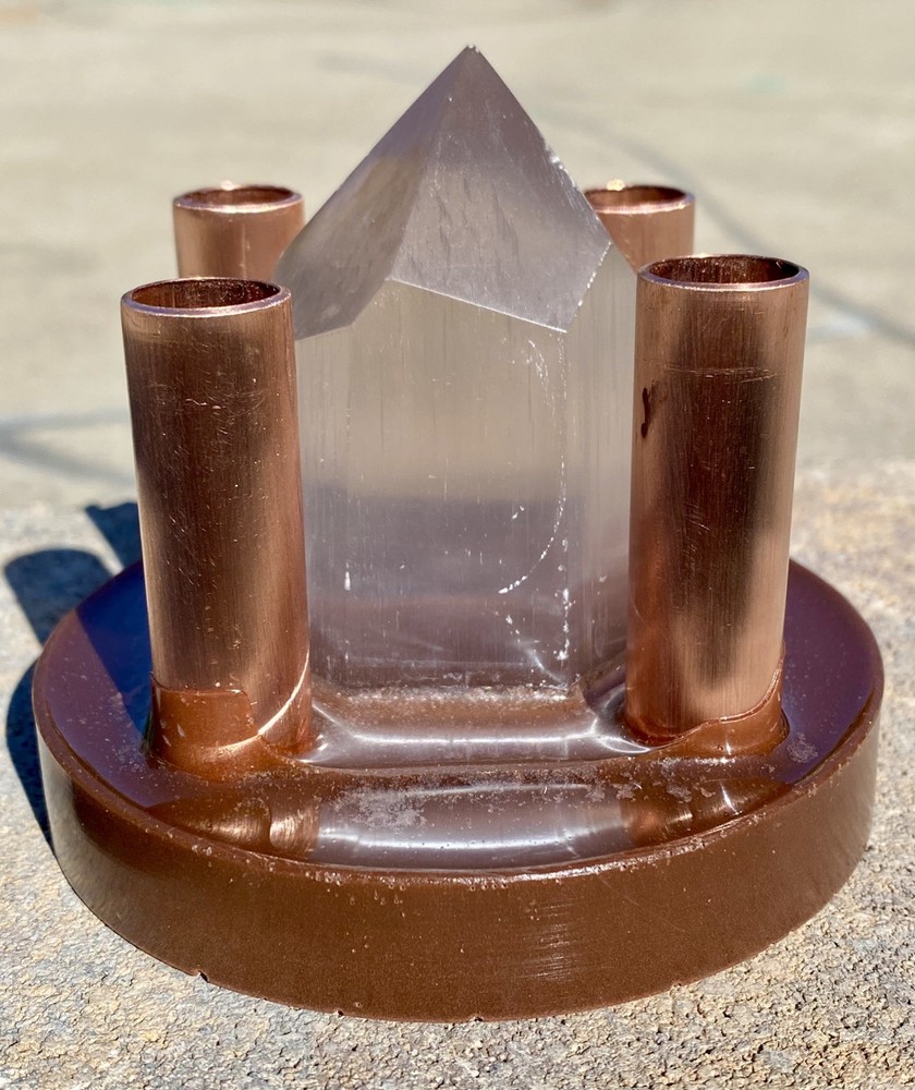 Orgone Cloudbuster with Selenite Tower & Copper Pipe