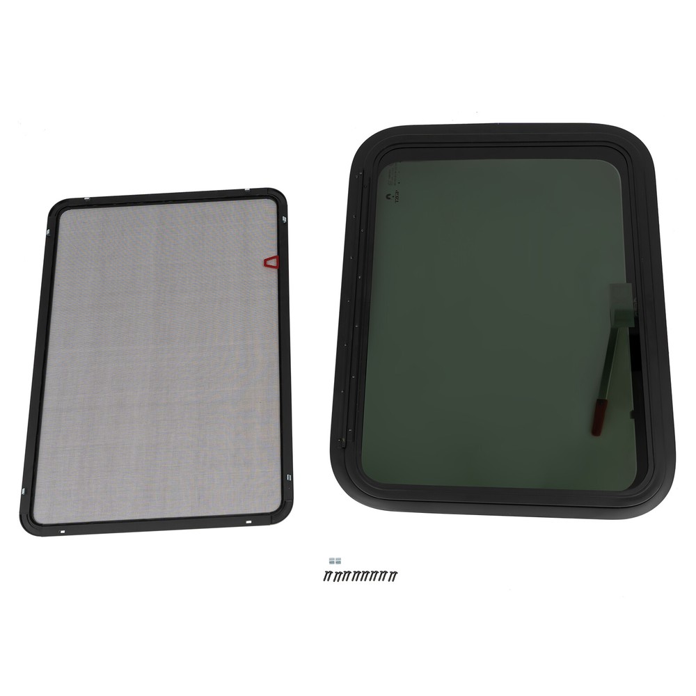 30" W *22" H RV Exit Window For Camper Emergency Push Out Window Tempered Glass