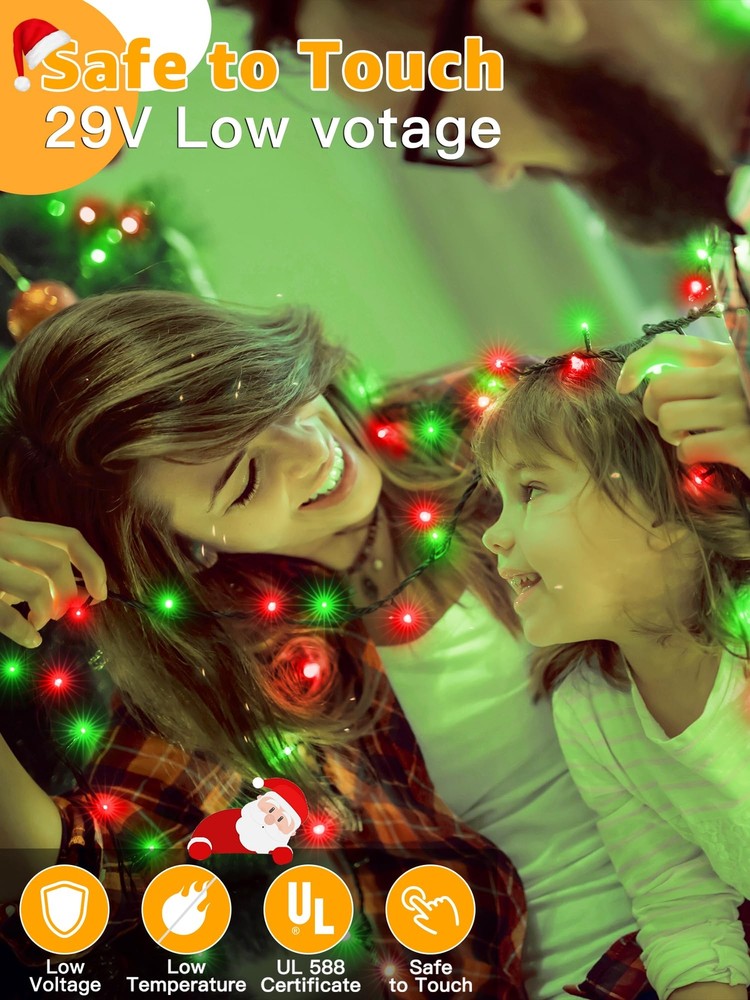 BrightChristmas 500 LED 164 FT Christmas Lights, Waterproof String Lights wit...