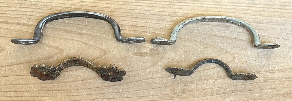 DS-222D–SIX (6) Different Antique Vintage Drawer Bin Pulls Handles