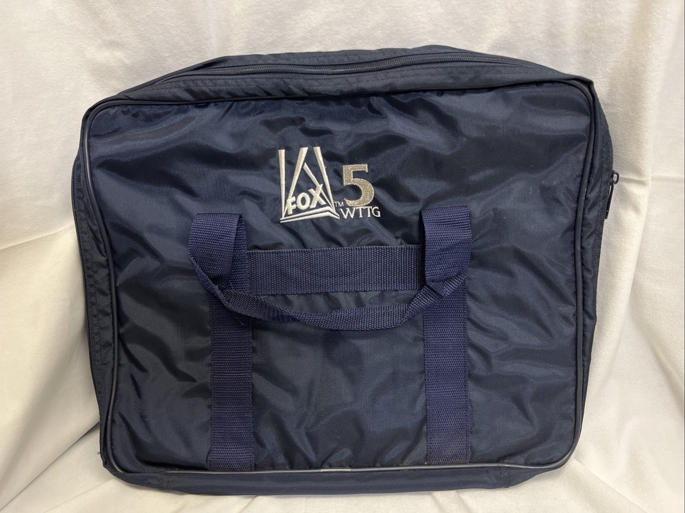 Vintage Washington D.C. WTTG Fox 5 Navy Blue Computer Bag
