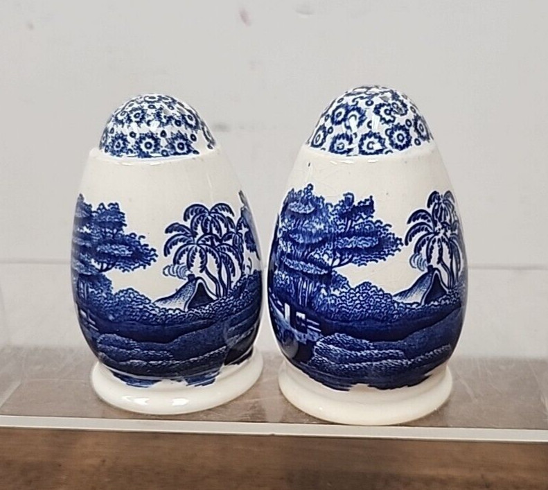 COPELAND SPODE'S TOWER BLUE SALT & PEPPER SHAKER SET