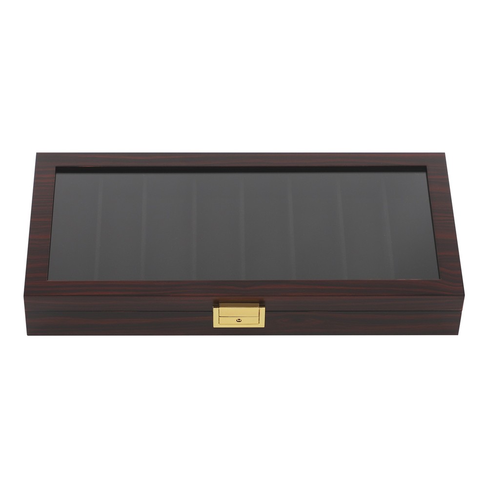 Knife Storage Box Vintage Knife Display Case Tabletop Organizer 8 Compartment