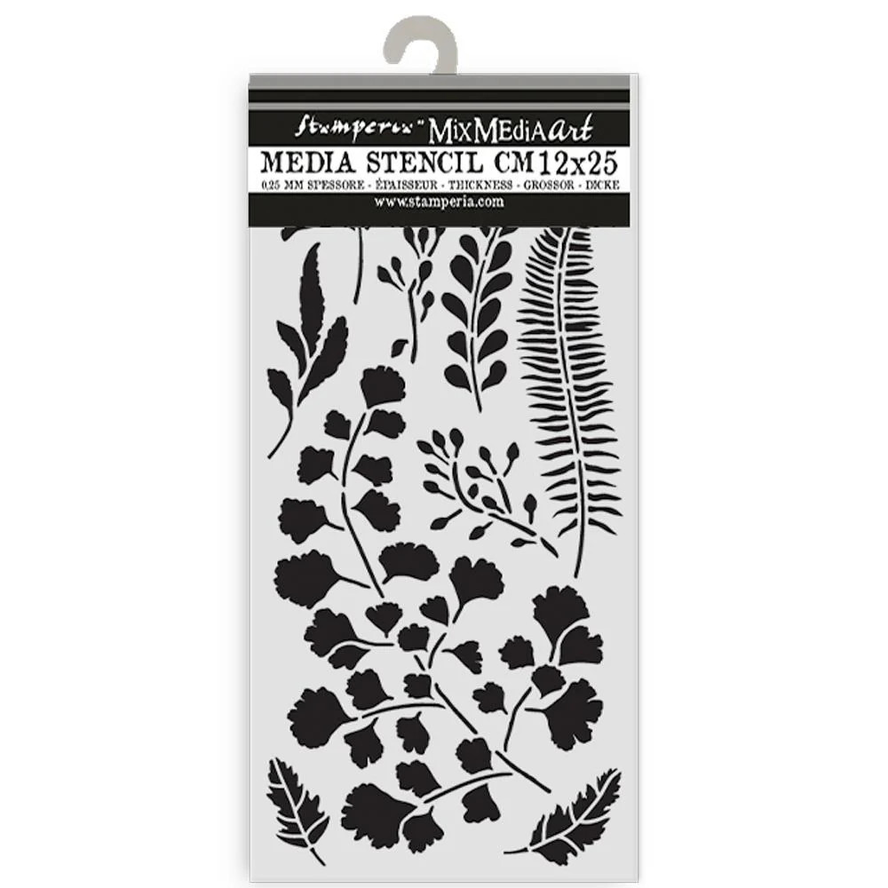 Stamperia  Stencil - Herbarium Silvae Leaves, KSTDL137
