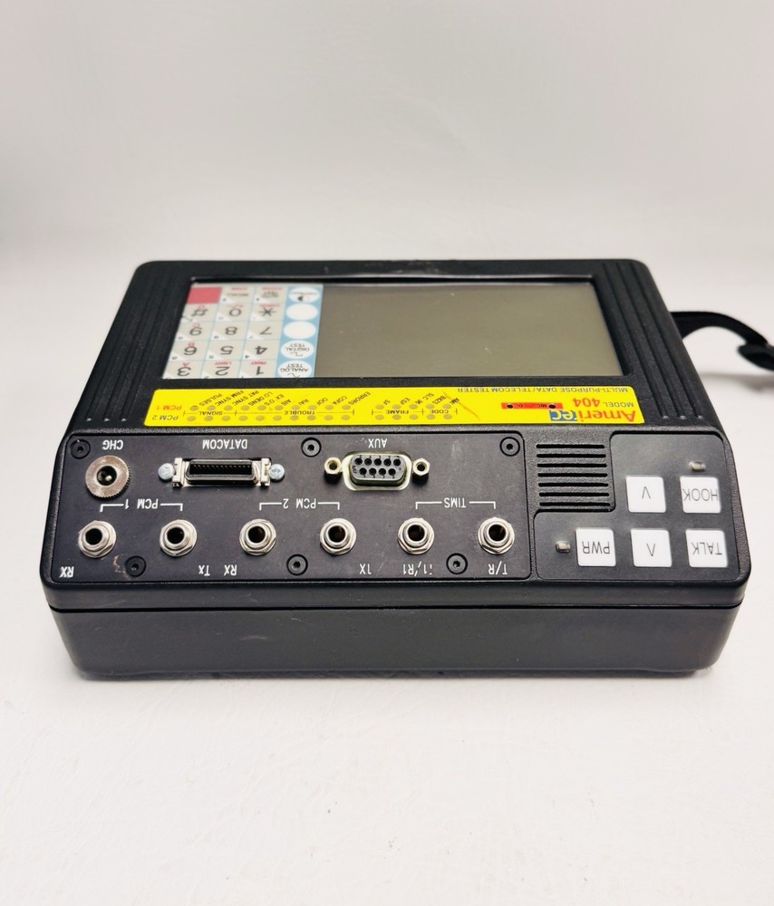 Ameritec 404 Multi-Purpose Data Telecom Tester w/ Ac Adapter + Stylus