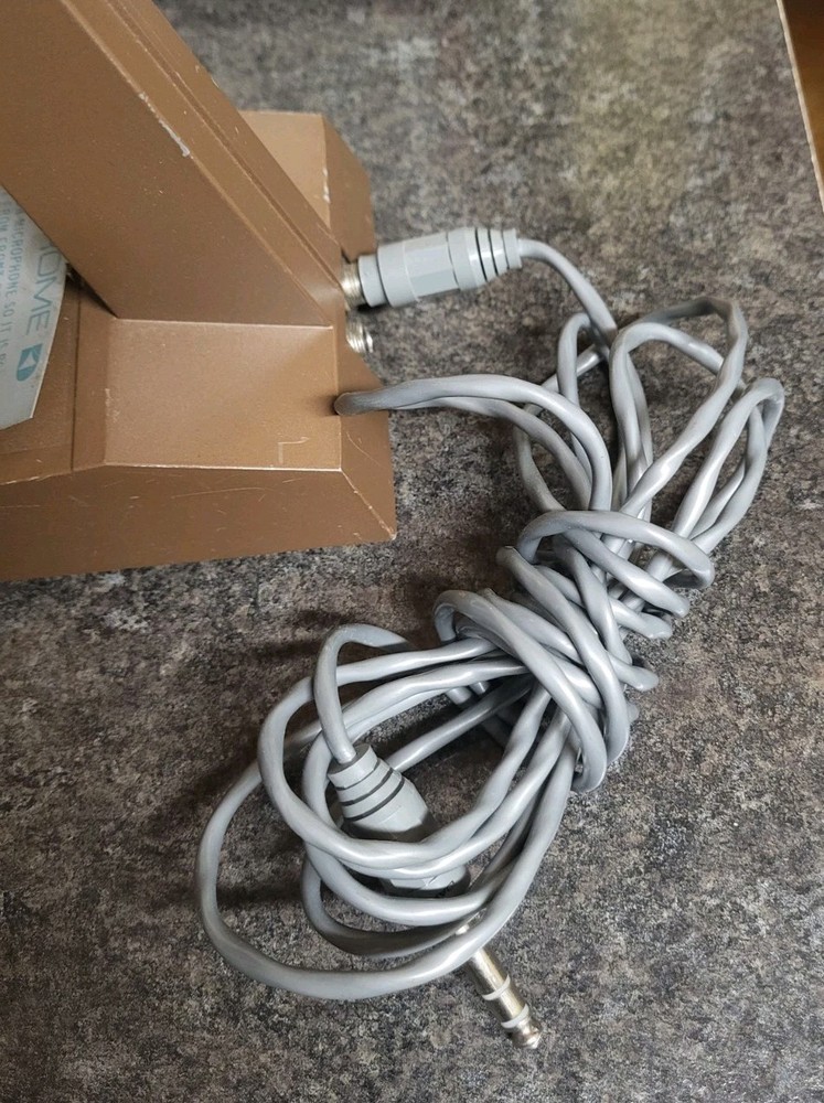 2 Darome Intercom Microphone Model 431 & 491 With Cords , Original Vintage