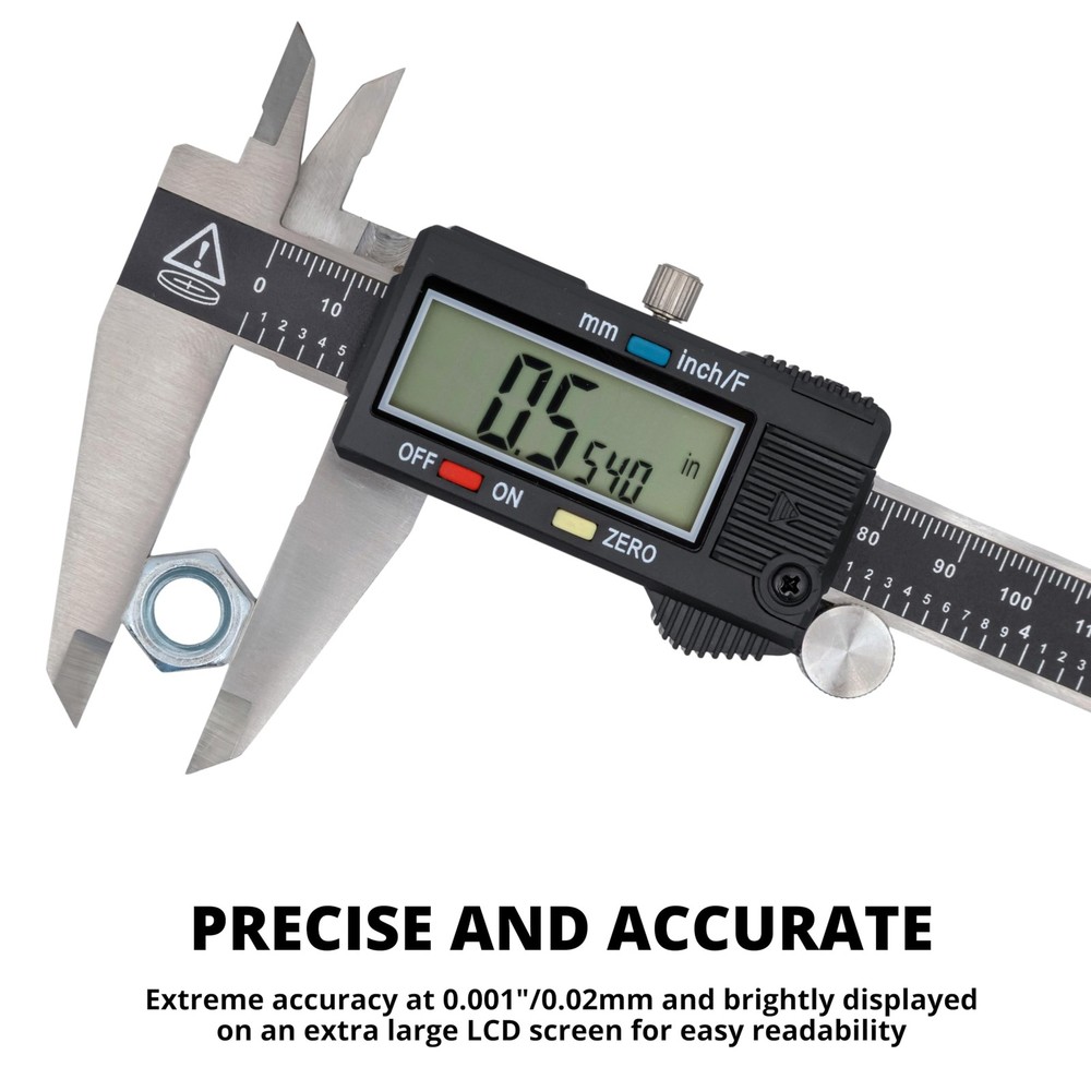 NEIKO 01408A 8” Electronic Digital Caliper Extra Large Display | 0-8 8 Inch
