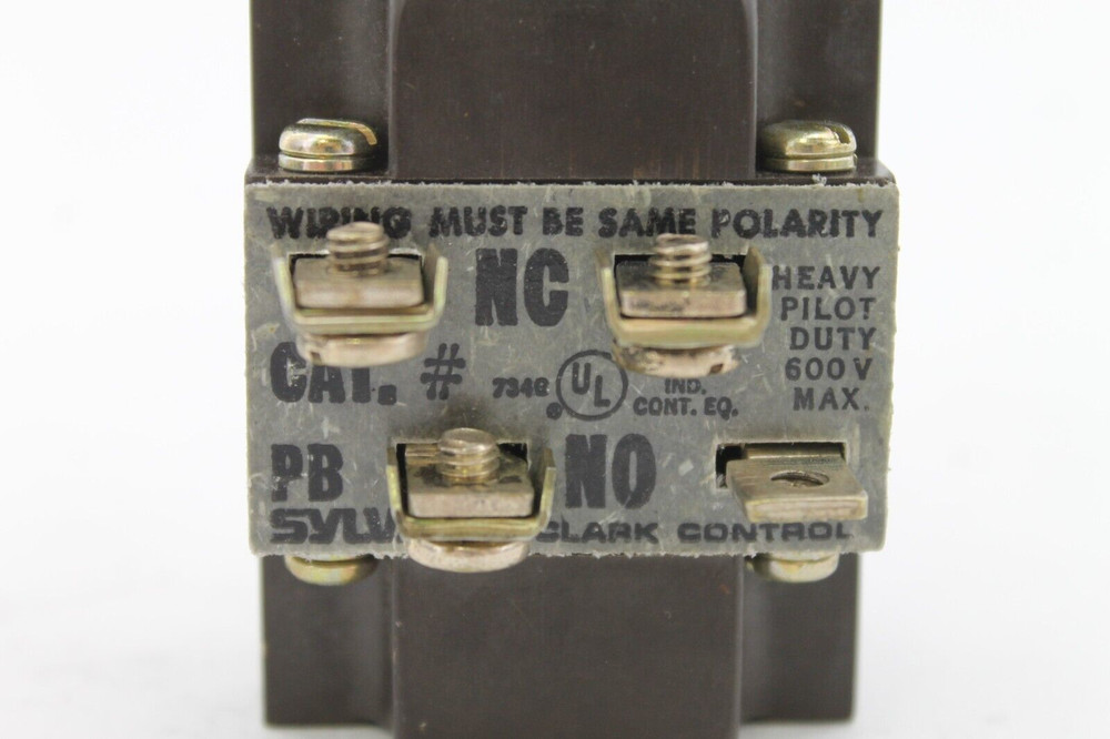 Sylvania 734G Contact Block with Selector Switch