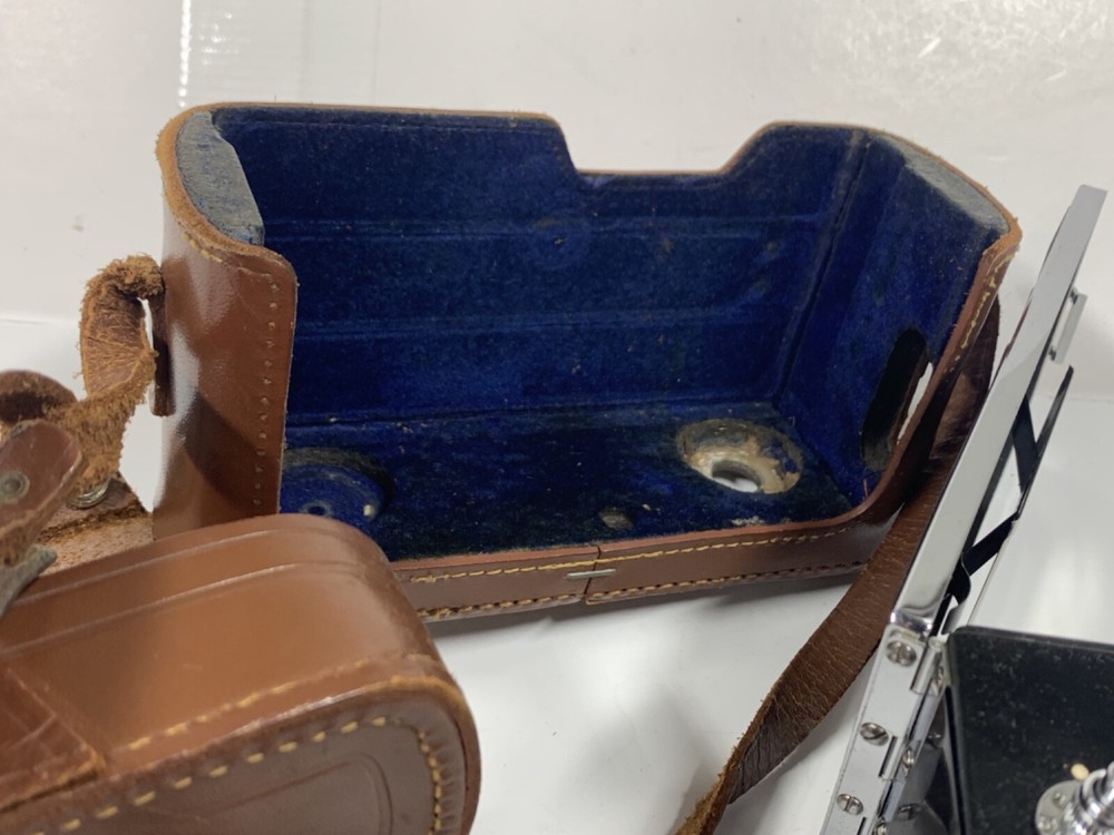 Vintage Argus 35mm Camera Leather Case Not Tested