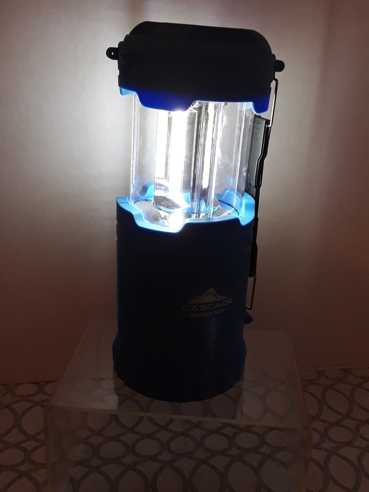 Pop Up Lantern & Flashlight Cascade Mountain Tech Gray garage, home, camp, etc.