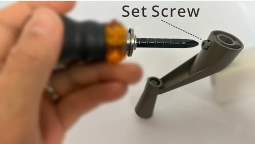 2-Pack Window Crank Handle Replacement - Fits 3/8" Spindles, Smooth 360° Operati