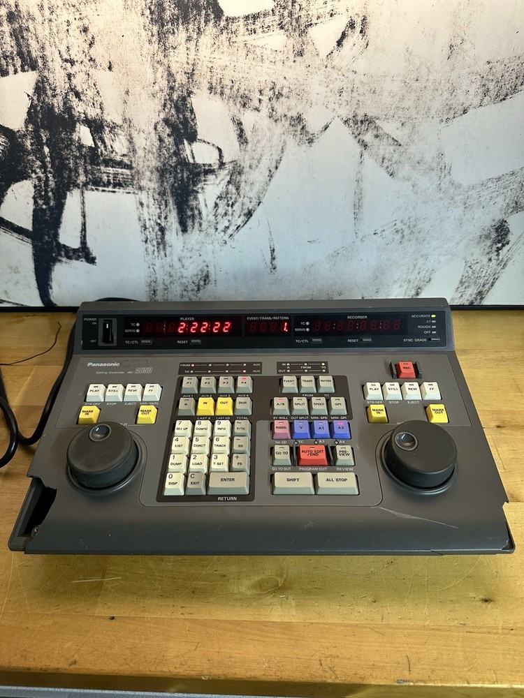 Panasonic AG-A850P Edit Controller Untested Sold As Is