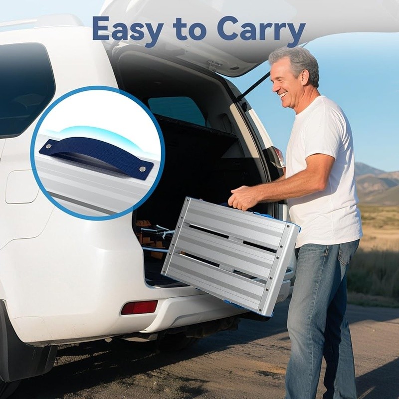 Adjustable Aluminum Work Platform Capacity Portable Foldable Step Ladder