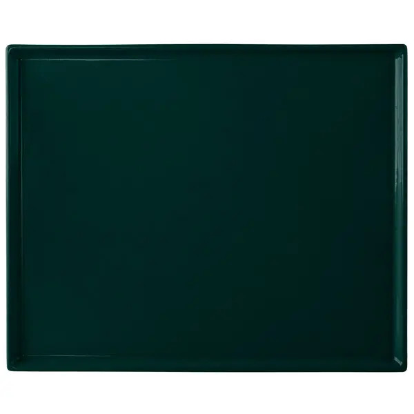 TableCraft CW2112HGN Rectangular Half Size Cooling Serving Tray - Hunter Green