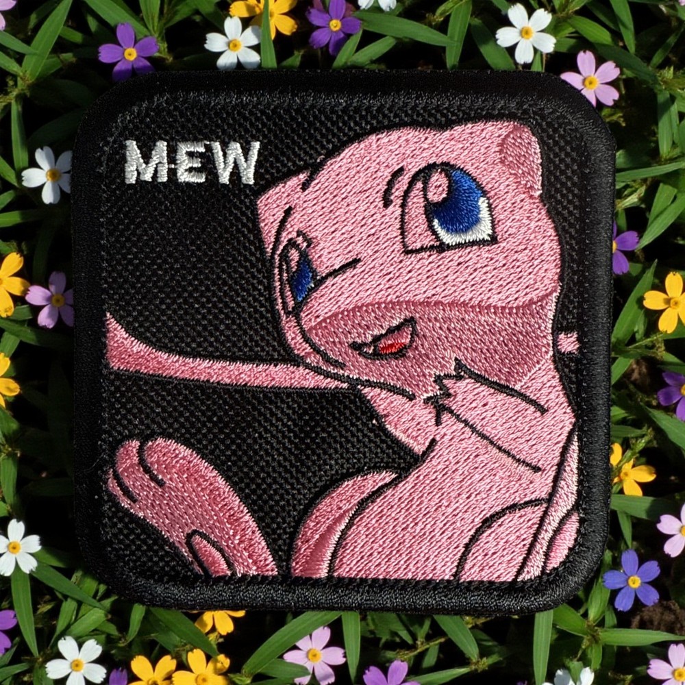 Mew Embroidery Patch Multi Sizes 3-4"