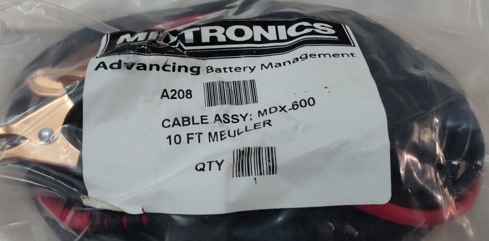 MIDTRONICS A208 MDX-600 Replacement 10' Battery Test Cable