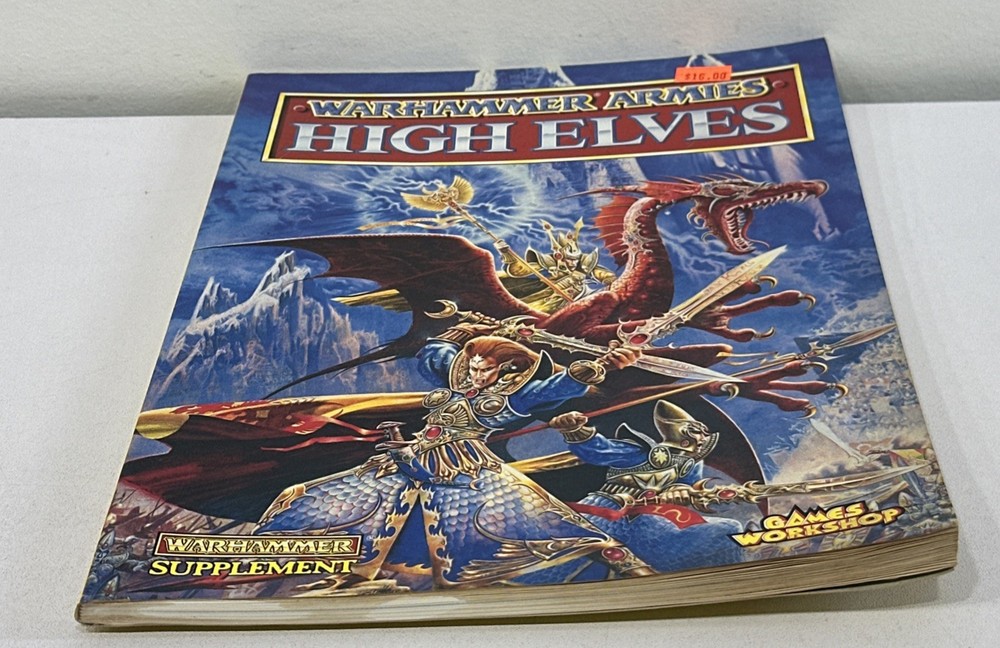 WARHAMMER ARMIES HIGH ELVES SUPPLEMENT CODEX BOOK 1993