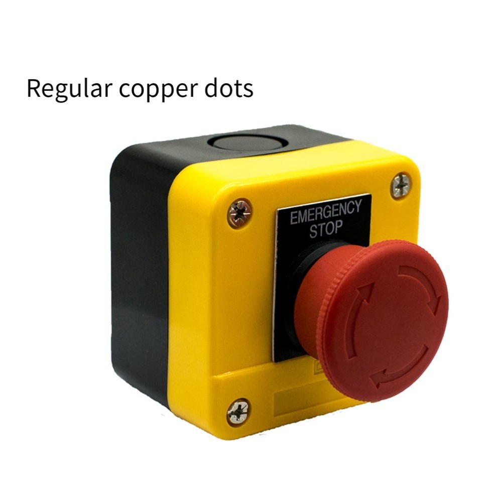 Latching 10A Stop Button Switch 1NC for Automatic Control Circuit Applications