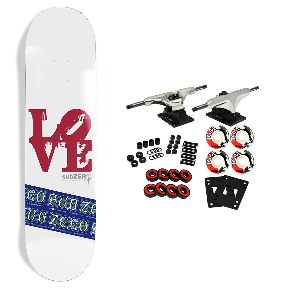 Sub Zero Skateboard Complete Love Park 8" x 31.6"