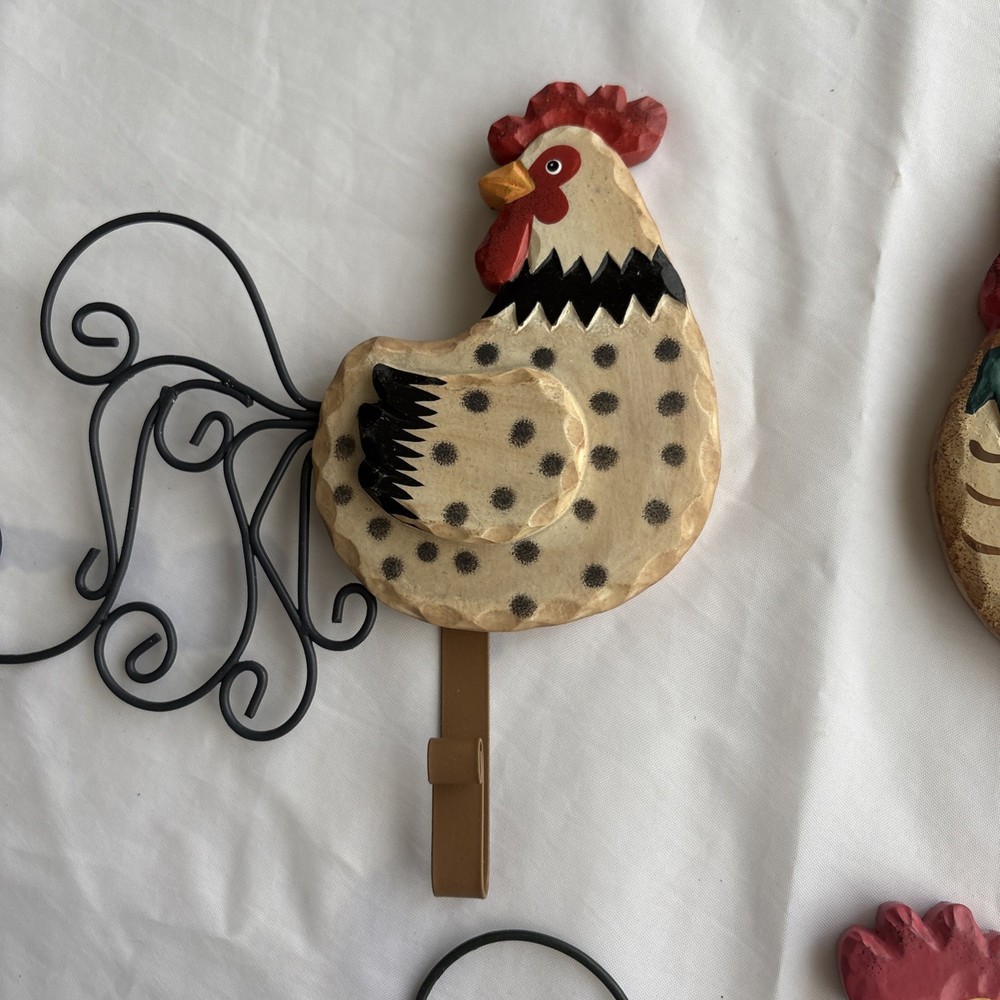 Rooster Hook Wall Hangings