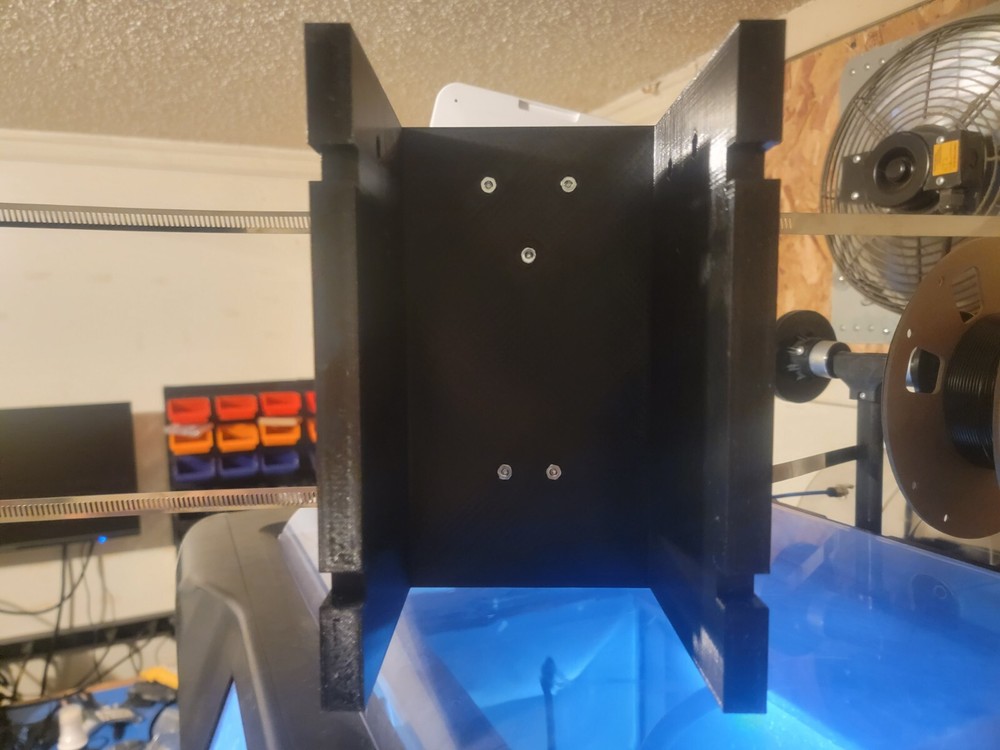 5" Square Reolink Dou Solar Panel 2 Parking Light Pole No Drill Bracket Assembly