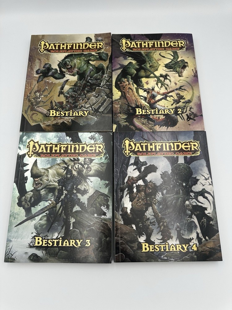 Pathfinder - Bestiary Pocket Edition Lot - 1, 2, 3 & 4!